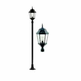 Dabmar 30W Single Head LED Light Post Fixture w/Frosted Glass, Verde Green