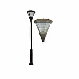 Dabmar 75W Cone Shape LED Lamp Post w/Mogul Base, Prismatic Lens, Bronze