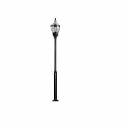 Dabmar 120W One Light Clear Top Acorn LED Lamp Post Fixture w/PC Lens, Bronze