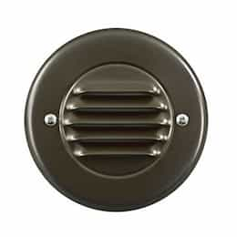 3W LED Step & Wall Light, Down Louver, 12V, 3000K, Bronze