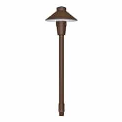 Aluminum Small Top Path & Walkway Light w/o Bulb, 12V, Bronze