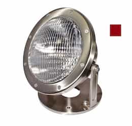 16W LED Underwater Light w/ Red Bulb, PAR56, 12V, Stainless Steel