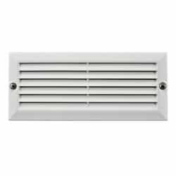 5W LED Recessed Louvered Down Step & Wall Light, 12V, 3000K, White