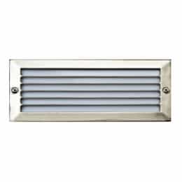 5W LED Recessed Louvered Step & Wall Light, 12V, 6400K, SS 304