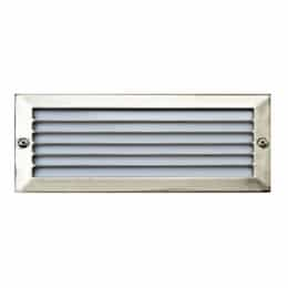 5W LED Recessed Louvered Step & Wall Light, 12V, 3000K, SS 304