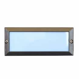 Recessed Open Face Step & Wall Light w/o Bulb, 12V, Bronze