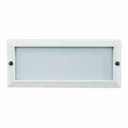 5W LED Recessed Open Face Step & Wall Fixture, 12V, 6400K, White