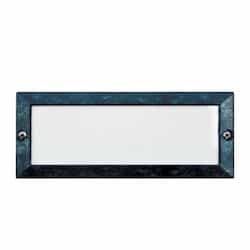 Recessed Open Face Step & Wall Fixture w/o Bulb, 12V, Verde Green