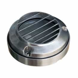 2.5W LED Round Louvered Down Step & Wall Light, 12V, 3000K, SS 316