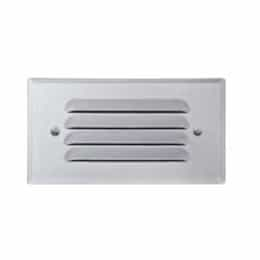 3.2W LED Recessed Louvered Down Step Light, Bayonet, 12V, 3000K, White