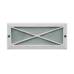 Recessed Open Cross Face Step & Wall Light w/o Bulb, 12V, Bronze