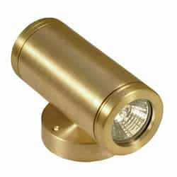 6W LED Surface Mount Step & Wall Light, Up & Down, 12V, 6500K, Brass