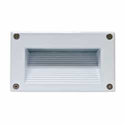 LED Board Recessed Concrete Mount Step & Wall Light w/o Bulb, White