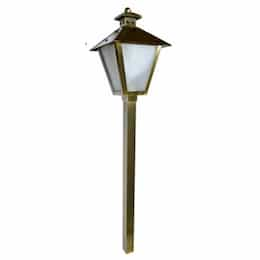 Dabmar 3W LED Post Lantern Path & Walkway Light w/ 1.5-in NPT, 6400K, ABS