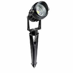 6W Directional Spot Light w/ 12-in Riser, 400 lm, 12V, 6500K, Black