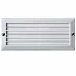 5W LED Recessed Step & Wall Light, Louvered, 12V, 3000K, White