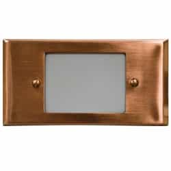 Dabmar 3.2W LED Step & Wall Light, Open Face, 12V, 6400K, Copper