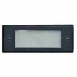 6W LED Step & Wall Light, Open Face, 12V, 3000K, Black