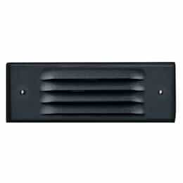 6W LED Step & Wall Light, Louvered Down, 12V, 6400K, Black