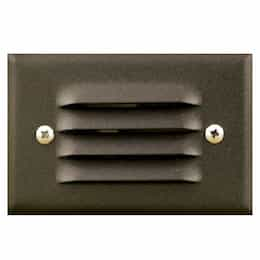 Dabmar 2.5W LED Step & Wall Light, Louvered, 12V, 3000K, Bronze