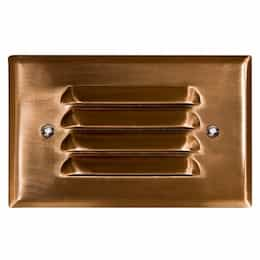 Dabmar 2.5W LED Step & Wall Light, Louvered, 12V, 6400K, Copper