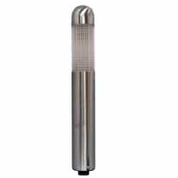 Dabmar 9" 2.5W LED Area Light, Mini Bollard, 12V, 6400K, Stainless Steel