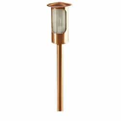 Dabmar 2.5W LED Bollard Light, Flat Top, 12V, 3000K, Copper