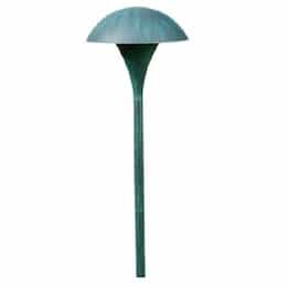 2.5W LED Path Light, Large Top Mushroom, 3000K, 12V, Verde Green