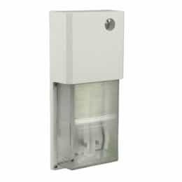 Dabmar 5W LED Rectangular Surface Mount Wall Fixture, 85V-265V, 3000K, WH