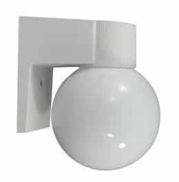 Dabmar 9W LED Wall Light, Curved Globe, 120V-277V, 5000K, Bronze