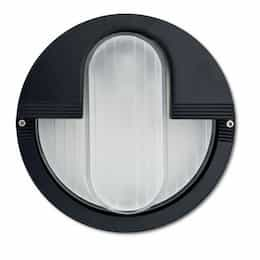 9W LED Surface Mount Wall Light, "U" Face, 120V, 3000K, White