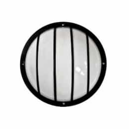 9W LED Round Caged Surface Mount Wall Light, 85V-265V, 4000K, White