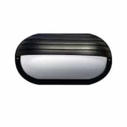 9W LED Oval Eyelid Surface Mount Wall Light, 85V-265V, 2700K, White