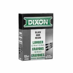 4.75-in Lumber Crayons, 0.5-in Diameter, Carbon Black