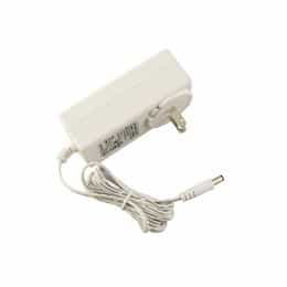 24W Plug-in Adapter, Class 2, 1A, 120V AC / 12V DC, White