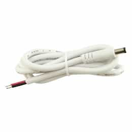 42-In Adapter Splice Cable, Male, 18/2 AWG, White, 25-Pack