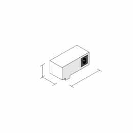 PowerTRAX Connector Module, Female DC, White