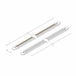 40-in PowerTRAX Rail, White