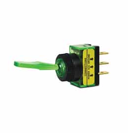 20 Amp Green Glow Toggle Switch 