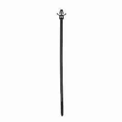 8-in Push-Mount Cable Tie, UV Resistant, 50lb, Black