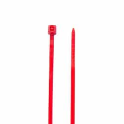 4-in Cable Tie, 18 lb, Red