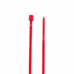 4-in Cable Tie, 18 lb, Red