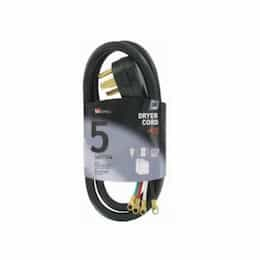 5 FT 30 Amp SRDT Black Dryer Cord