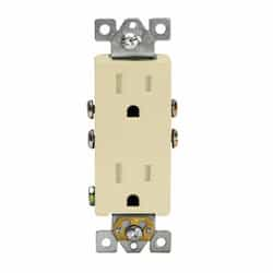 Enerlites Ivory Residential Grade Tamper Resistant 15A Duplex Receptacle