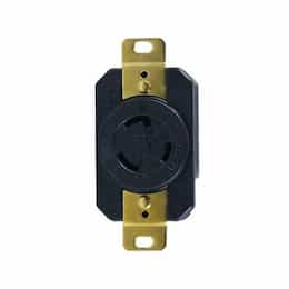 Enerlites Black Industrial Grade 20A Locking GFCI Receptacle