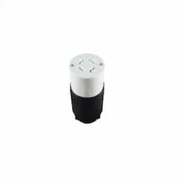 Enerlites 20 Amp 125V-250V NEMA L15-20R Locking Connector, Black