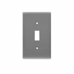 Enerlites 1-Gang Unbreakable Wall Plate Switch Cover, Polycarbonate, Gray