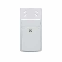 Wall Switch Cover for Humidity Sensor, White