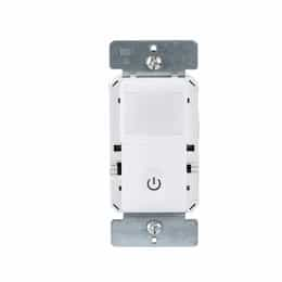 White Single Pole Vacancy Secured Ground Wire Occupancy Sensor Switch 