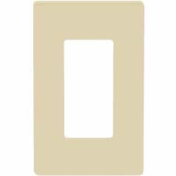 Enerlites Ivory 1-Gang Standard Size Decorator Screw less Wall plates